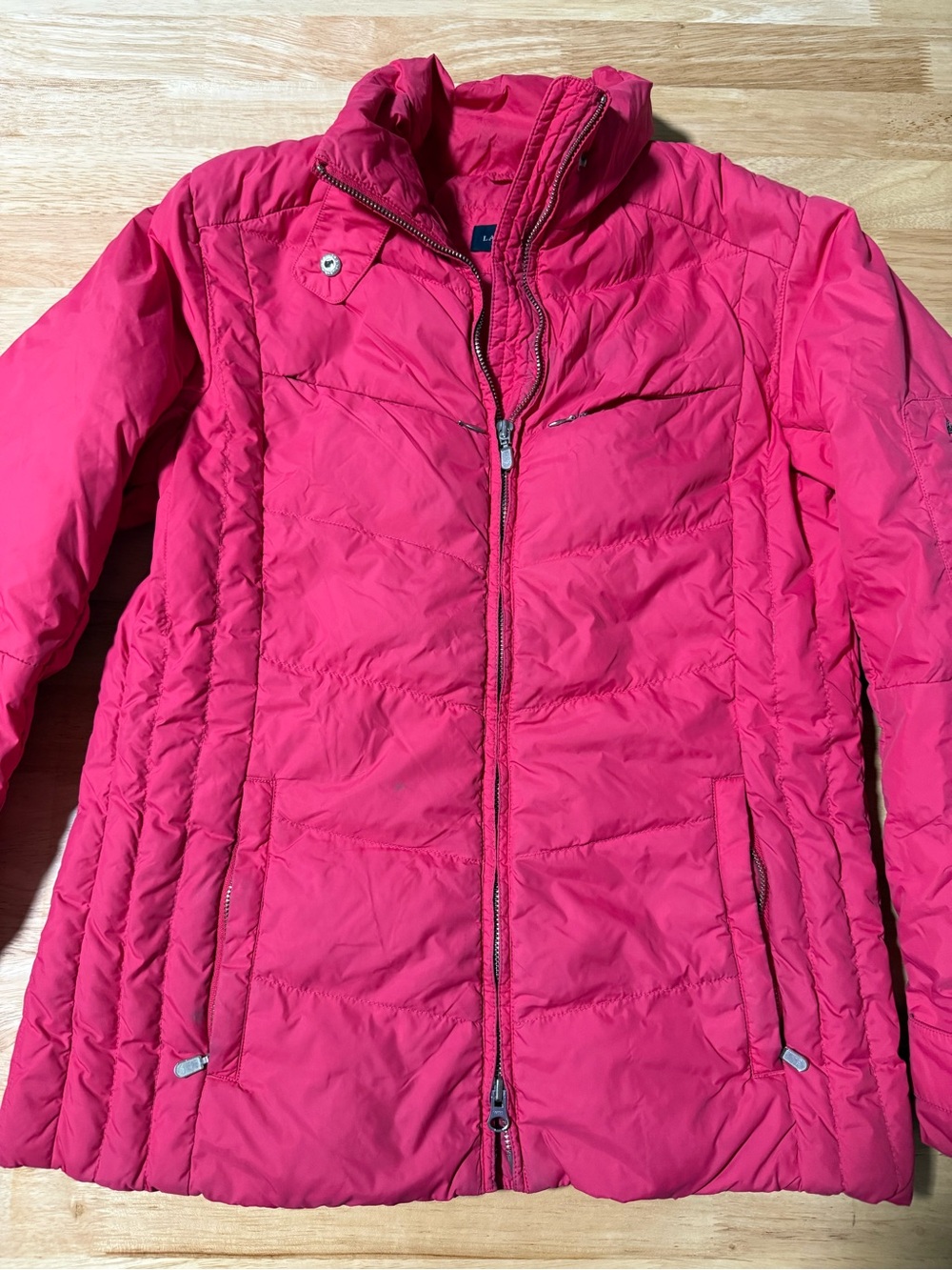 Women’s Lands’ End Winter Coat Size Small 6–8 Pink Quilted Puffer